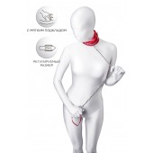 Красный ошейник с подкладкой из меха - ToyFa - купить с доставкой в Черкесске