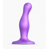 Фиолетовая насадка Strap-On-Me Dildo Plug Curvy size S - Strap-on-me - купить с доставкой в Черкесске