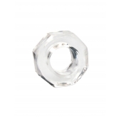 Прозрачное эрекционное кольцо в форме гайки - Sex Expert - в Черкесске купить с доставкой