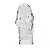 Прозрачная насадка на пенис Booker - 8 см. - Baile - в Черкесске купить с доставкой