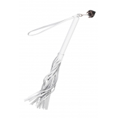 Белая кожаная плеть - 50 см. - Pecado - купить с доставкой в Черкесске