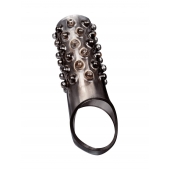 Дымчатая насадка на пенис с выпуклостями - 12 см. - Sex Expert - в Черкесске купить с доставкой