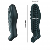 Серая силиконовая насадка на пенис с подхватом Manwan Ryzer - Manwan - в Черкесске купить с доставкой