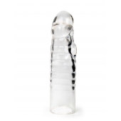Прозрачная закрытая насадка на член - 15 см. - Sex Expert - в Черкесске купить с доставкой