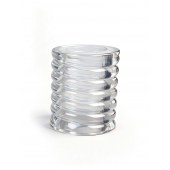 Прозрачная сквозная насадка на пенис с ребрышками - Sex Expert - в Черкесске купить с доставкой