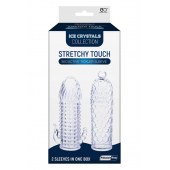 Набор из 2 прозрачных насадок на член Seductive Tickler Sleeves Set - NMC - в Черкесске купить с доставкой