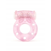 Розовое эрекционное виброкольцо с бабочкой - 1137 - в Черкесске купить с доставкой