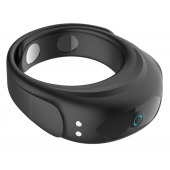 Черное эрекционное виброкольцо на ремешках - Boys of Toys - в Черкесске купить с доставкой