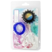 Набор из 3 эрекционных колец разного цвета и рельефа - Boys of Toys - в Черкесске купить с доставкой