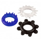 Набор из 3 эрекционных колец разного цвета и рельефа - Boys of Toys - в Черкесске купить с доставкой