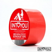 Красный скотч для фиксации Non-Sticky Bondage Tape - 15 м. - Intoyou - купить с доставкой в Черкесске