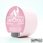 Розовый скотч для фиксации Non-Sticky Bondage Tape - 15 м. - Intoyou - купить с доставкой в Черкесске