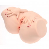 Телесный мастурбатор-полуторс Barbie - Naked Factory - в Черкесске купить с доставкой