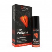 Жидкий вибратор Orgie High Voltage Strawberry - 15 мл. - ORGIE - купить с доставкой в Черкесске