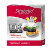 Стимулирующая насадка Sitabella Extender  Красный молодец - Sitabella - купить с доставкой в Черкесске