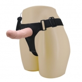 Реалистичный страпон-фаллоимитатор на трусиках Ultra Passionate Harness - 15 см. - Baile - купить с доставкой в Черкесске