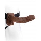 Полый мужской фаллопротез Hollow Strap-On with Balls - 24 см. - Pipedream - купить с доставкой в Черкесске