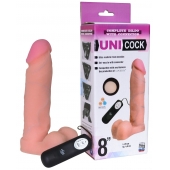 Фаллическая насадка Харнесс UNICOCK 8  с вибрацией - 20 см. - LOVETOY (А-Полимер) - купить с доставкой в Черкесске