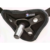 Страпон с 2 насадками и вибрацией UniStrap - 20 и 18 см. - LOVETOY (А-Полимер) - купить с доставкой в Черкесске