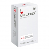 Ультратонкие презервативы Unilatex Ultra Thin - 12 шт. + 3 шт. в подарок - Unilatex - купить с доставкой в Черкесске