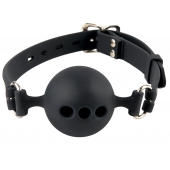 Силиконовый кляп-шар с отверстиями для дыхания Silicone Breathable Ball Gag Small - Pipedream - купить с доставкой в Черкесске