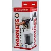 Насадка-фаллоимитатор на кожаных трусиках Harness Ultra Realistic 7  - 18 см. - LOVETOY (А-Полимер) - купить с доставкой в Черкесске