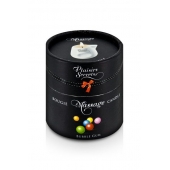 Массажная свеча с ароматом бубль-гума Bougie de Massage Gourmande Bubble Gum - 80 мл. - Plaisir Secret - купить с доставкой в Черкесске