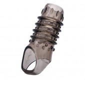 Открытая дымчатая насадка с точками и рёбрами ToyFa XLover - 11,5 см. - ToyFa - в Черкесске купить с доставкой