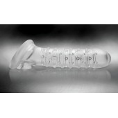 Утолщающая ребристая насадка на пенис - Доминирующее кольцо - в Черкесске купить с доставкой