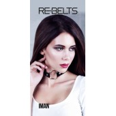 Чёрный чокер-кляп Iman Black - Rebelts - купить с доставкой в Черкесске