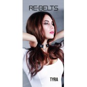 Чёрный кожаный чокер-кляп Tyra Black - Rebelts - купить с доставкой в Черкесске