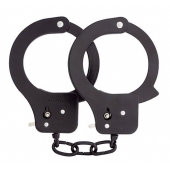 Чёрные наручники из листового металла BONDX METAL CUFFS BLACK - Dream Toys - купить с доставкой в Черкесске