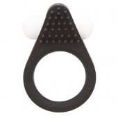 Чёрное эрекционное кольцо LIT-UP SILICONE STIMU RING 1 BLACK - Dream Toys - в Черкесске купить с доставкой