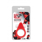 Красное эрекционное кольцо LIT-UP SILICONE STIMU RING 1 RED - Dream Toys - в Черкесске купить с доставкой