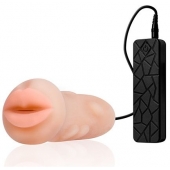 Мастурбатор-ротик с вибрацией REALSTUFF VIBRATING MASTURBATOR MOUTH - Dream Toys - в Черкесске купить с доставкой