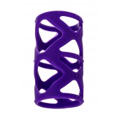 Фиолетовая насадка-сетка на пенис - 7,5 см. - A-toys - в Черкесске купить с доставкой