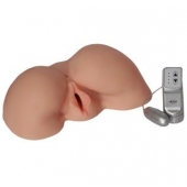 Телесная вибровагина из киберкожи с выносным пультом - LOVETOY (А-Полимер) - в Черкесске купить с доставкой