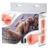 Двусторонний мастурбатор с вибропулей Satisfaction Lucky charm - Lola Games - в Черкесске купить с доставкой