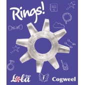 Прозрачное эрекционное кольцо Rings Cogweel - Lola Games - в Черкесске купить с доставкой