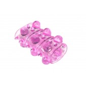 Розовая насадка на пенис Rings Armour - Lola Games - в Черкесске купить с доставкой