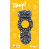 Чёрное эрекционное кольцо Rings Ringer - Lola Games - в Черкесске купить с доставкой
