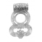 Прозрачное эрекционное кольцо Rings Treadle с подхватом - Lola Games - в Черкесске купить с доставкой