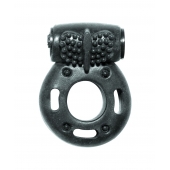 Черное эрекционное кольцо с вибрацией Rings Axle-pin - Lola Games - в Черкесске купить с доставкой