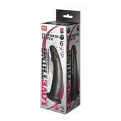 Чёрная насадка на пояс харнесс PLATINUM BENT 2 - LOVETOY (А-Полимер) - купить с доставкой в Черкесске