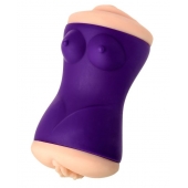 Двухсторонний мастурбатор JOS YARA в фиолетовой колбе - JOS - в Черкесске купить с доставкой