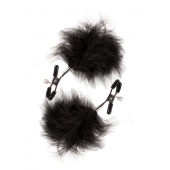 Зажимы для сосков с пухом FEATHERED NIPPLE CLAMPS - Blush Novelties - купить с доставкой в Черкесске