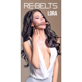 Кляп-трензель Lora с металлическими кольцами - Rebelts - купить с доставкой в Черкесске