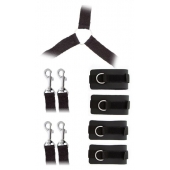 Комплект наручников и поножей LUXURIOUS BED RESTRAINT CUFF SET - Blush Novelties - купить с доставкой в Черкесске