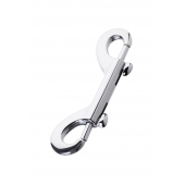 Серебристый двухсторонний карабин TOYFA Metal - ToyFa - купить с доставкой в Черкесске