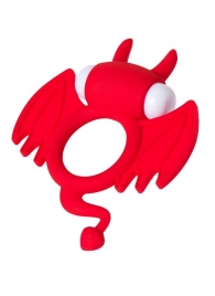 Красное эрекционное кольцо на пенис JOS COCKY DEVIL - JOS - в Черкесске купить с доставкой